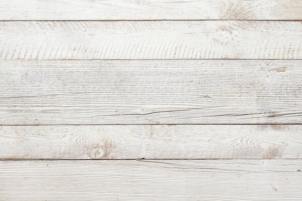 White wooden background from above