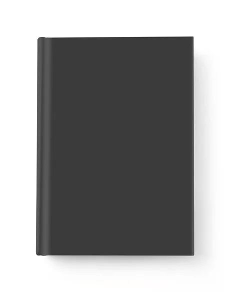 Libro Negro Con Tapa Dura Diferentes Posiciones — Foto de Stock