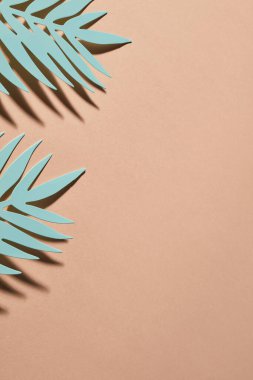 Kağıt arkaplan üzerindeki yapraklar