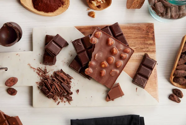 Домашній Шоколад Кухонній Стільниці — стокове фото