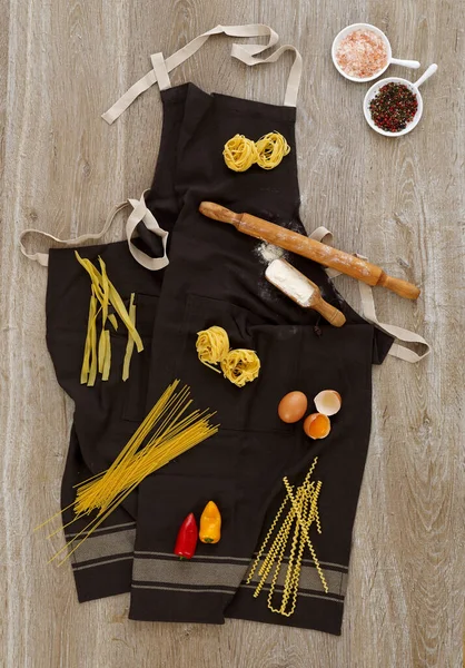 Kitchen Apron Ingredients Props — Stockfoto