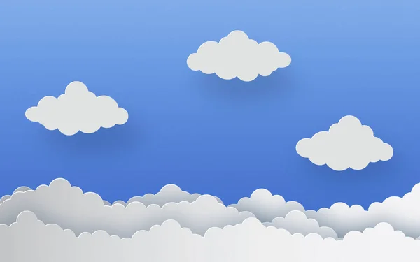 Blue Sky Clouds Background — Stock Photo, Image