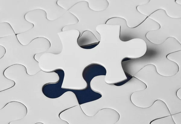 Puzzle Jigsaw Missing Piece — Stock Photo, Image