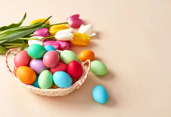 Renkli Lale Paskalya Yumurtaları — Stok fotoğraf