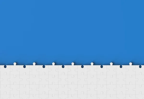 Jigsaw Puzzle Koncept Modré — Stock fotografie