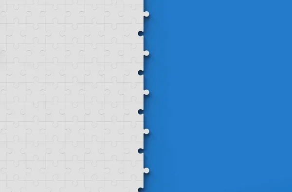 Jigsaw Puzzle Concept Blue — Stock Photo, Image