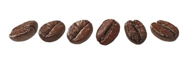 Farklı yerlerden kızarmış kahve çekirdeği.