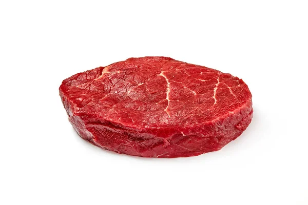 Beyaz Arka Planda Biftekli Biftek — Stok fotoğraf