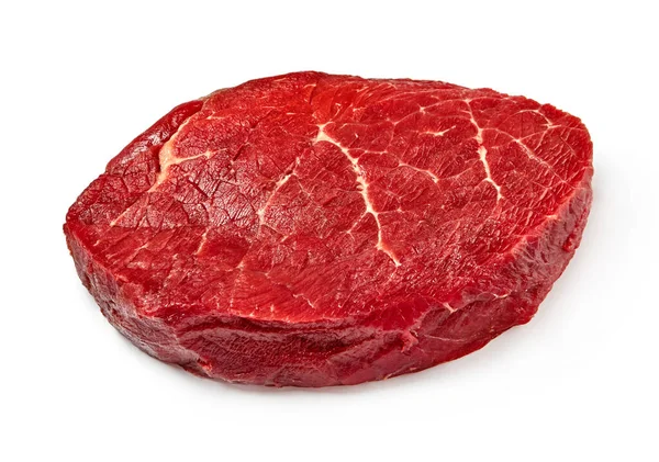 Steak Wołowy Białym Tle — Zdjęcie stockowe