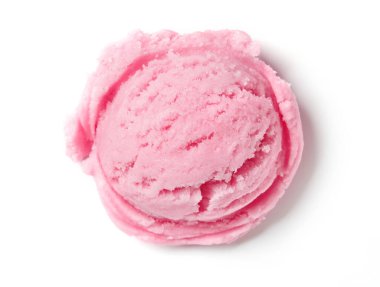 Dondurma kepçesi pembe arka planda