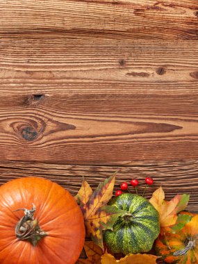 kabaklar ahşap arkaplanda