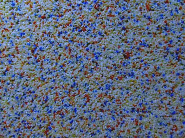 Decorative wall made of small stones