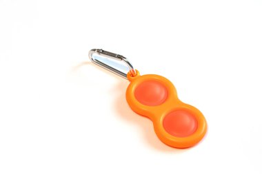 Kıpır kıpır oyuncak Poppit - boş beyaz fotokopi arkaplanı üzerinde yeni oyuncak.