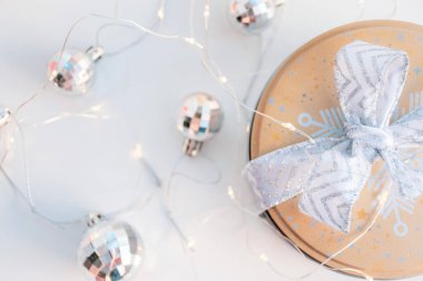 A christmas gift close up