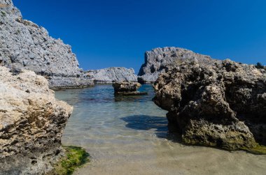 bay with rocks in Spain
