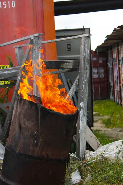 Avfallsförbränning Ren Planet Och Luft — Stockfoto