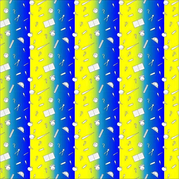 Bağlanma günü dikiş desenleri. Öğretmenler Günü için, cetvel, pusula, kalem, kalem, elma. Öğrenciler, okul, okul çocukları için bir defter, günlük, klasör