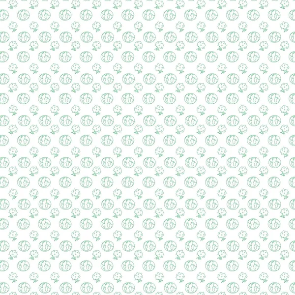 Yeni yeşil, dikişsiz ağaç ve yeryüzünün ana hatları.