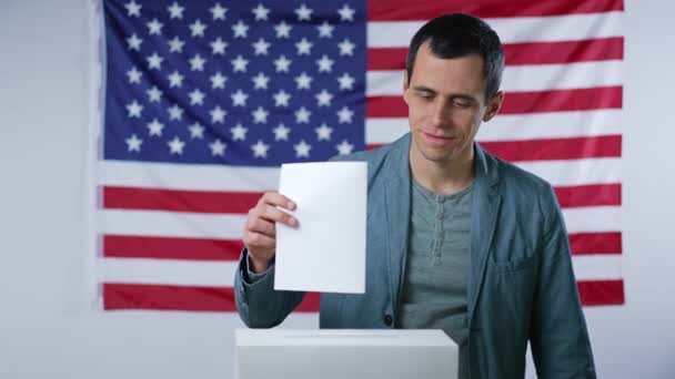 Man in the US presidential election — Vídeo de Stock