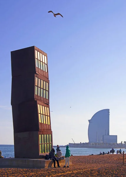 Barcelona'da Barceloneta beach