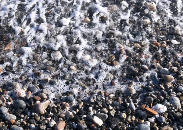 Sahilde kayalar ve su