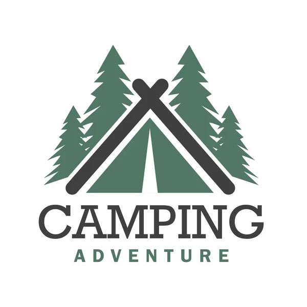 Camping Adventure Logo Template Vector Design — 图库矢量图片