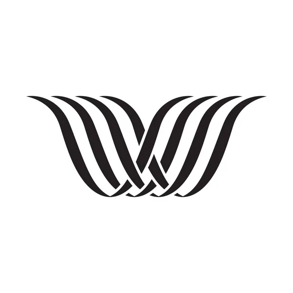 Letra Abstracta Logo Vector Diseño — Archivo Imágenes Vectoriales