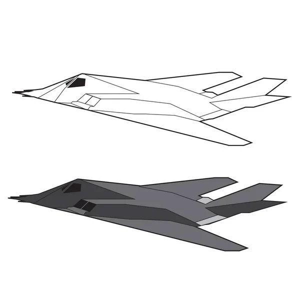 F35ステルスジェット戦闘機イラストベクトルデザイン ストック