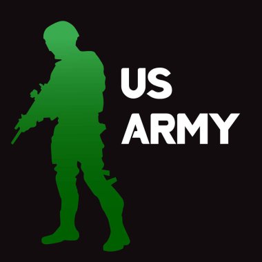 taktik asker siluet vektör tasarımı