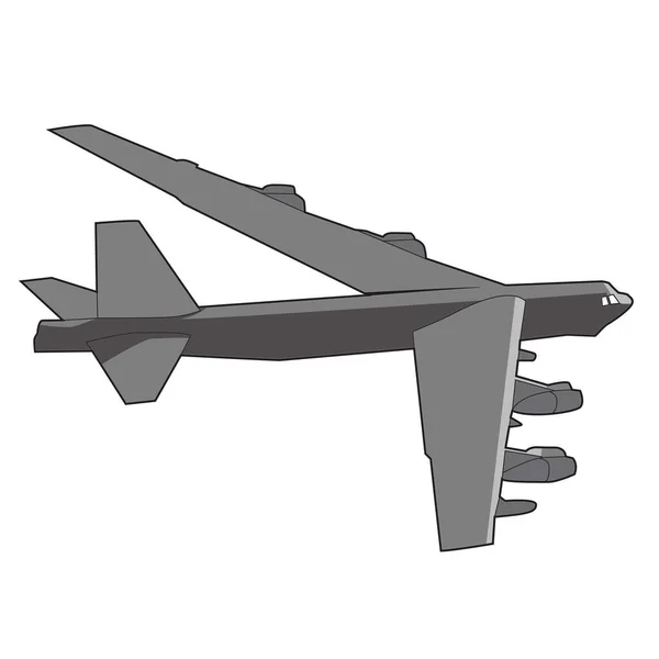 Современный Векторный Дизайн Самолета Бомбардировщика — стоковый вектор