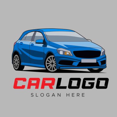 otomobil logo şablonu illüstrasyon vektör tasarımı