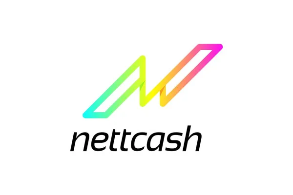 Ursprunglig Bokstav För Nettcash Modern Logotyp Design — Stock vektor
