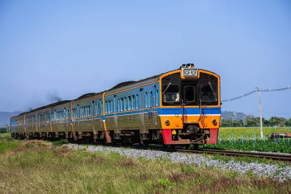 Diesel Railcar Railway — стоковое фото