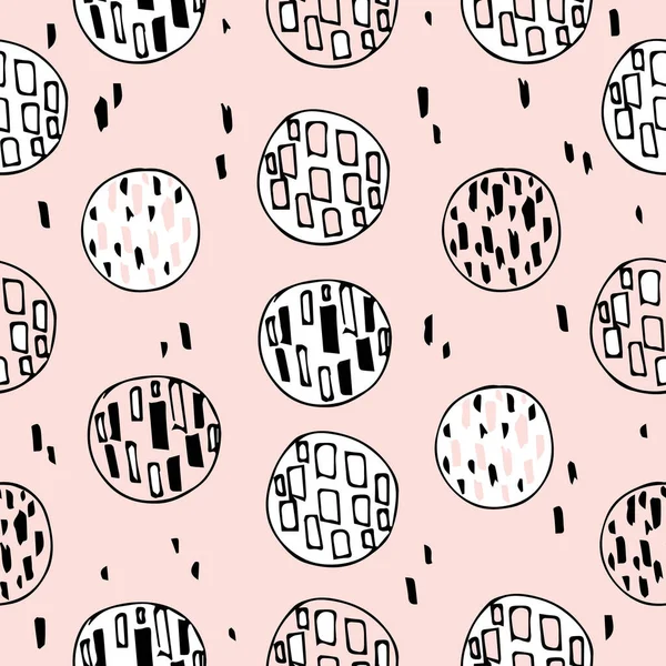  Çemberli soyut desen. Vector grafikleri. Kumaş, duvar kağıdı, kağıt, arkaplan için uygun. 