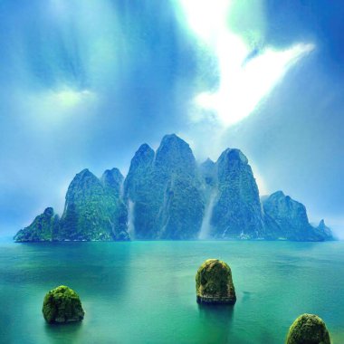 Sihirli peyzajlar, 3 boyutlu canlandırma tekniğiyle yapılır.