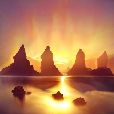 Sihirli peyzajlar, 3 boyutlu canlandırma tekniğiyle yapılır.