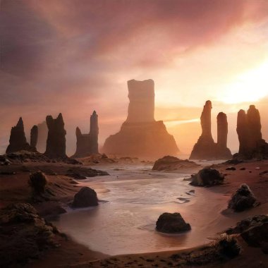 Sihirli peyzajlar, 3 boyutlu canlandırma tekniğiyle yapılır.