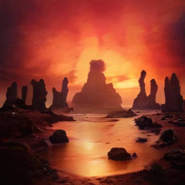 Sihirli peyzajlar, 3 boyutlu canlandırma tekniğiyle yapılır.