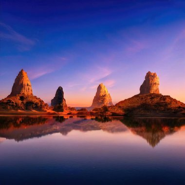 Sihirli peyzajlar, 3 boyutlu canlandırma tekniğiyle yapılır.