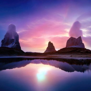 Sihirli peyzajlar, 3 boyutlu canlandırma tekniğiyle yapılır.