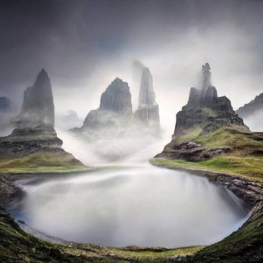 Sihirli peyzajlar, 3 boyutlu canlandırma tekniğiyle yapılır.