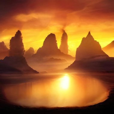 Sihirli peyzajlar, 3 boyutlu canlandırma tekniğiyle yapılır.