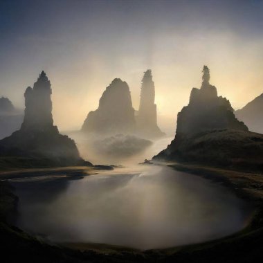 Sihirli peyzajlar, 3 boyutlu canlandırma tekniğiyle yapılır.