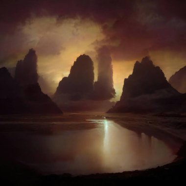 Sihirli peyzajlar, 3 boyutlu canlandırma tekniğiyle yapılır.