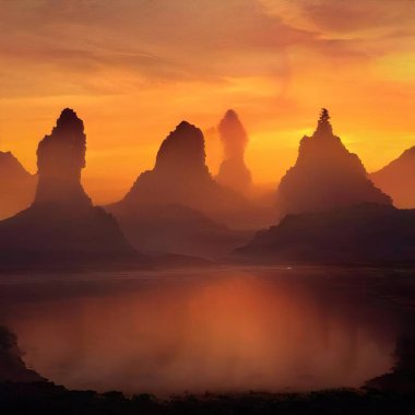 Sihirli peyzajlar, 3 boyutlu canlandırma tekniğiyle yapılır.