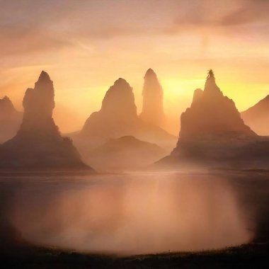 Sihirli peyzajlar, 3 boyutlu canlandırma tekniğiyle yapılır.