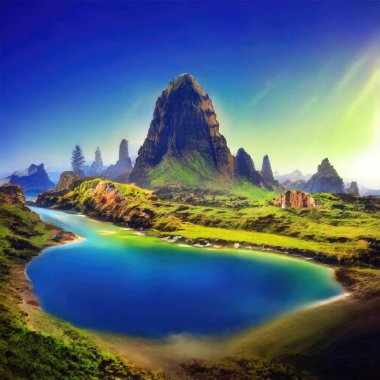 Sihirli peyzajlar, 3 boyutlu canlandırma tekniğiyle yapılır.