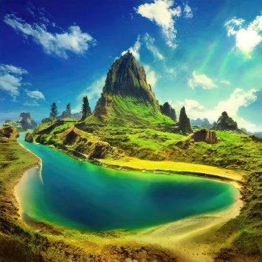 Sihirli peyzajlar, 3 boyutlu canlandırma tekniğiyle yapılır.