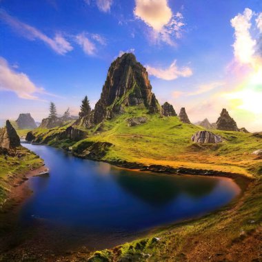 Sihirli peyzajlar, 3 boyutlu canlandırma tekniğiyle yapılır.