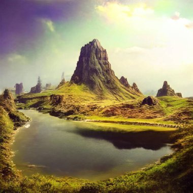 Sihirli peyzajlar, 3 boyutlu canlandırma tekniğiyle yapılır.